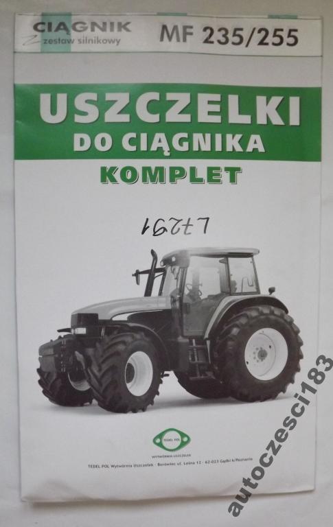 Sada tesnení motora MF 255 235