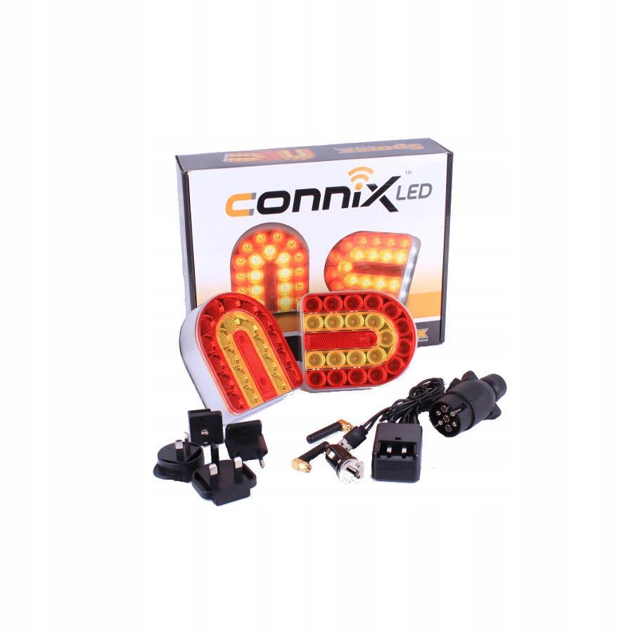 Sada bezdrôtových LED žiaroviek, zadný magnet 12 / 24V