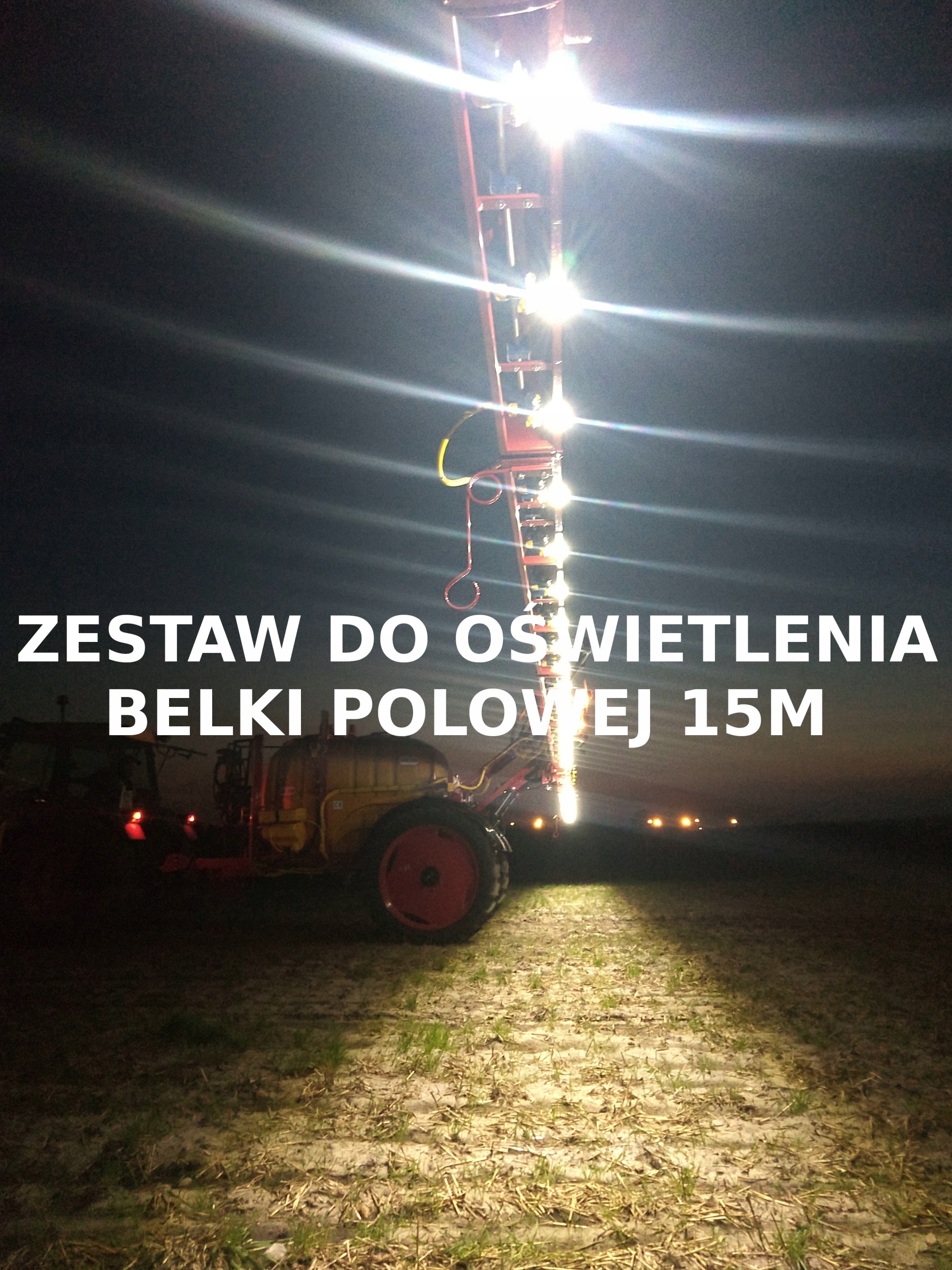 Sada osvetlenia trysiek postrekovača 15 m