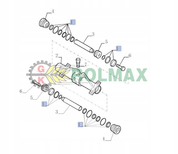 Sada tesnenia valca New Holland LM 87698372