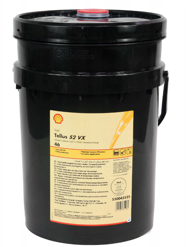 Formovač hydraulického oleja Shell Tellus S2 VX V 46 20