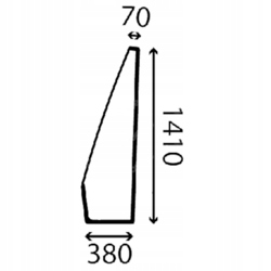 okno CAT, bočné predné ľavé 291-4820