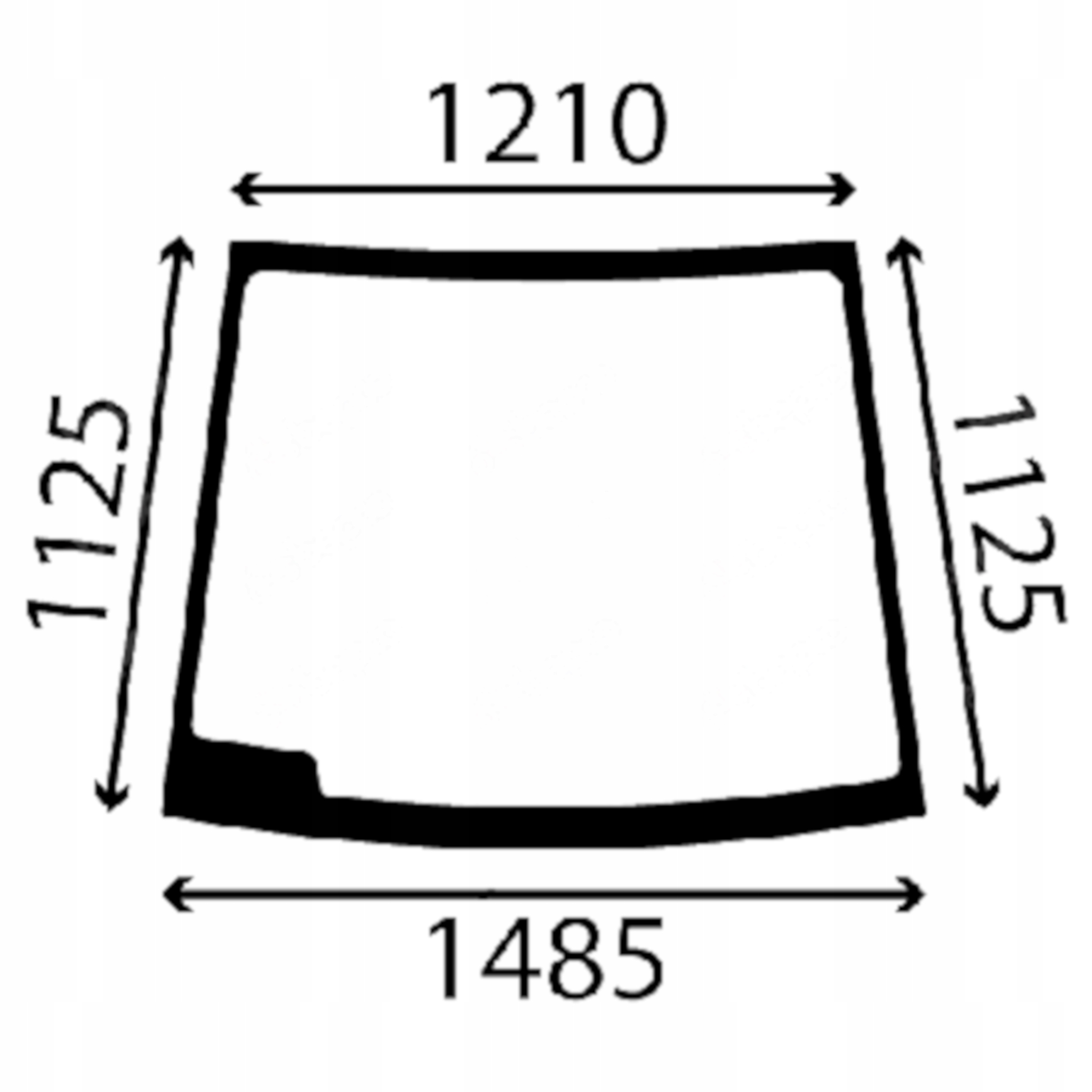 Case, čelné sklo New Holland 3805076