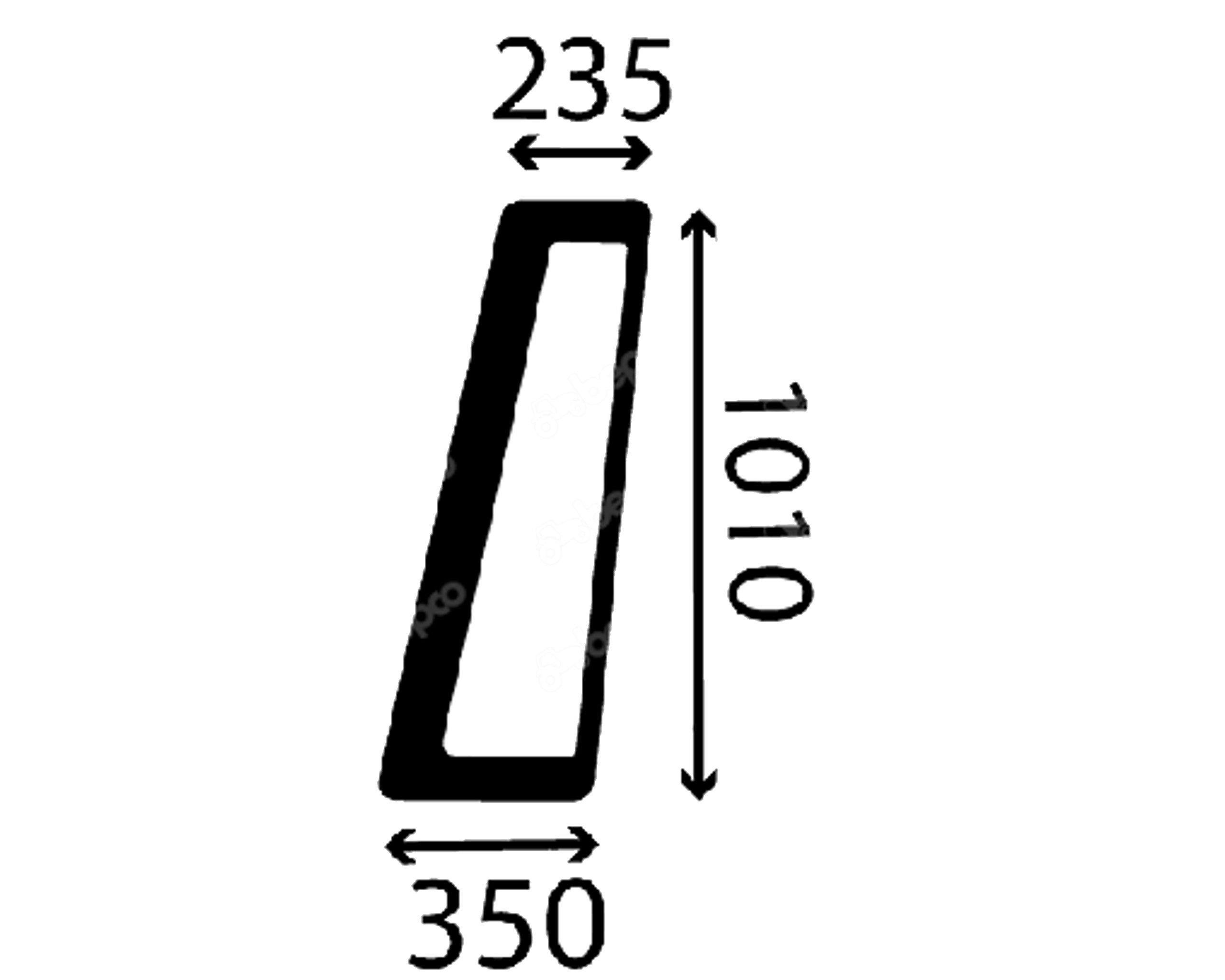 sklo, dvere, horné pevné L, potlačené E48357