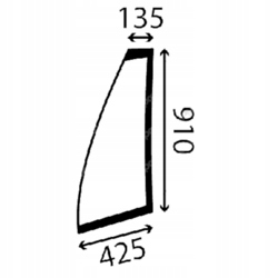 okno JCB, bočné predné ľavé 827/80322