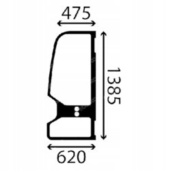 Sklenené dvere Takeuchi 5686-39430
