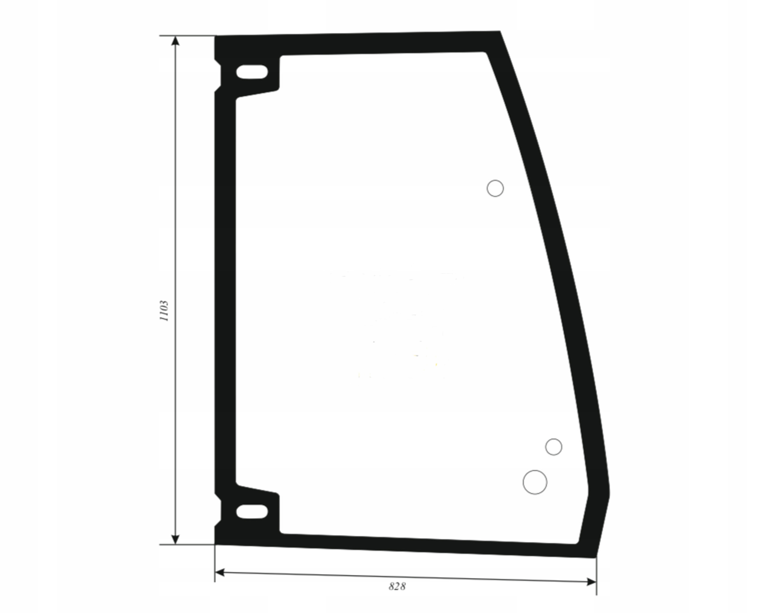 Okenné dvere Volvo vpravo hore 11202463, 15006378