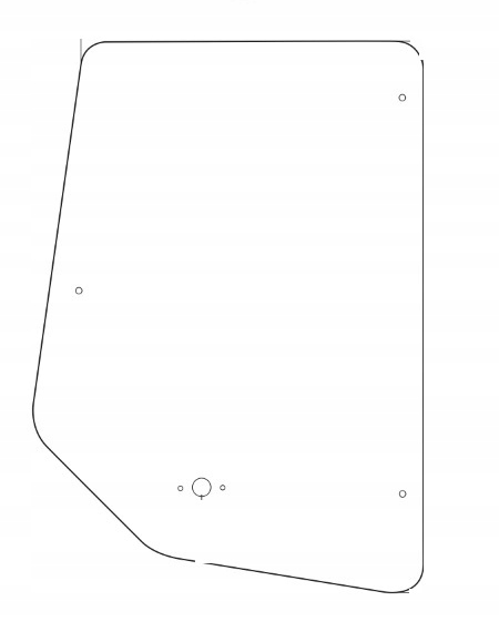 Sklenené dvere CAT 416C, 426C, 428C, 436C, 438C