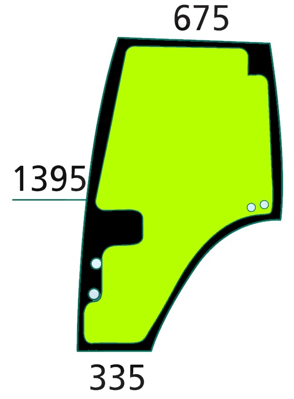 Ľavá verzia okienkových dverí s rámom Fendt Farmer 307-312 409-415 309-312Vario GT370-380 Obľúbené