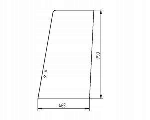 okenné rýpadlo Liebherr dvere horné predné 5007984