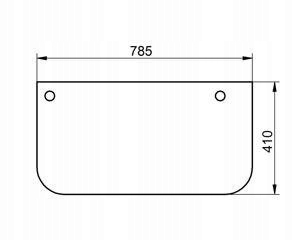 čelné sklo mini rýpadlo Komatsu PC predné 22M-54-24281