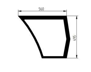 čelné sklo Yanmar SV bočný mini rýpadlo 172A5968580