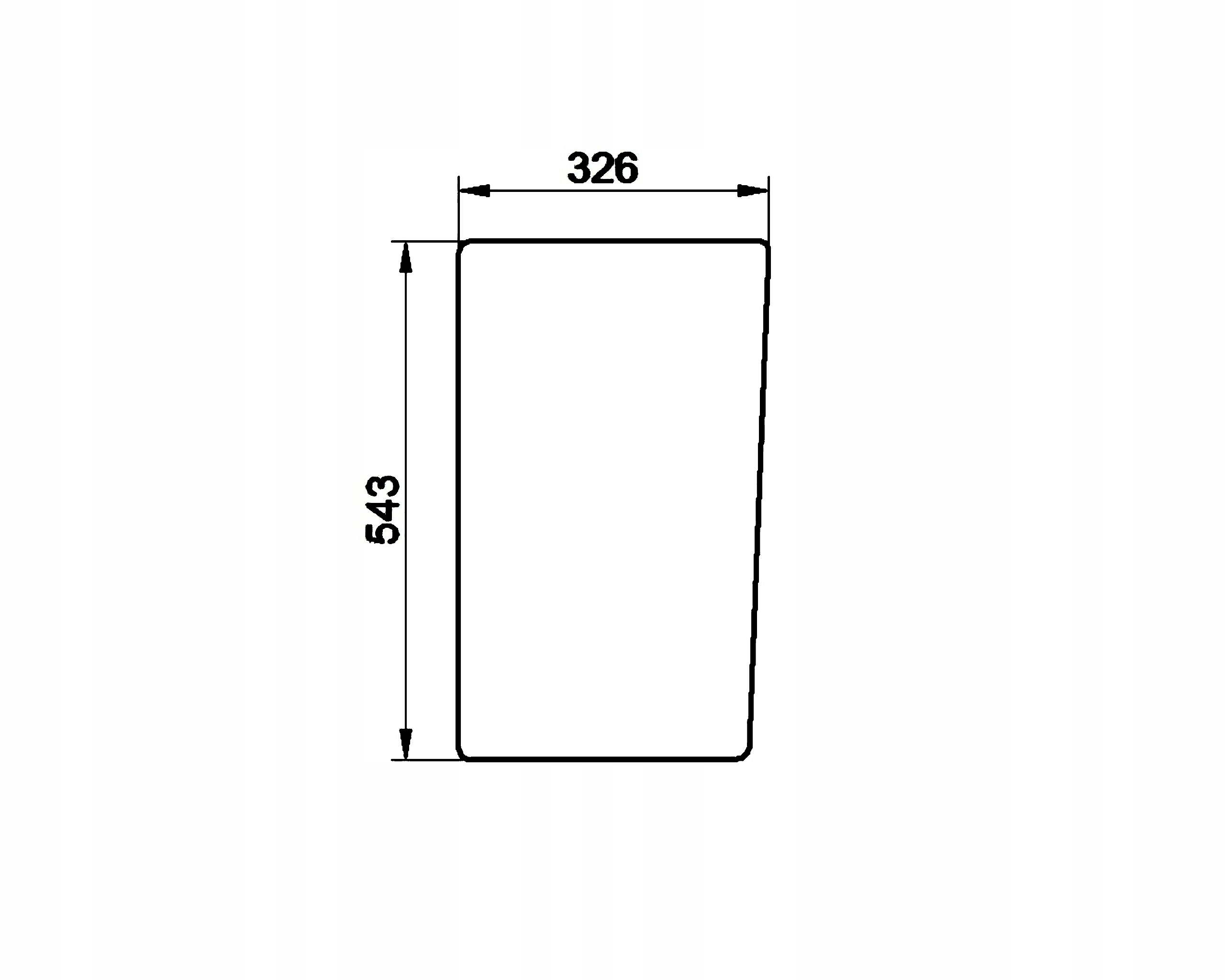 predné sklo spodné CASE 580ST 590ST 695ST 695SR