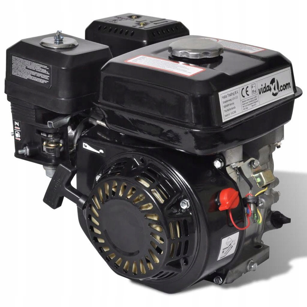 vidaXL Plynový motor 6,5 HP, 4,8 kW čierna