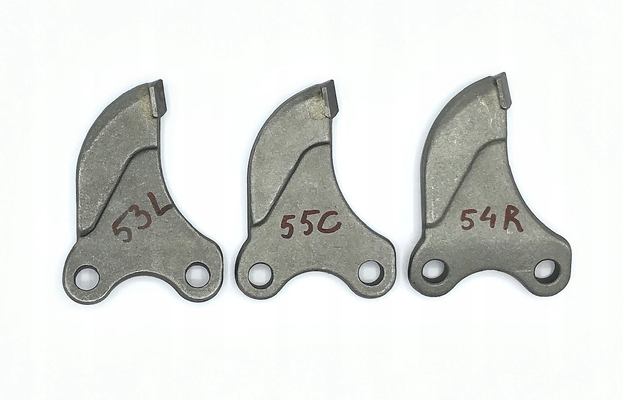 zuby FLY53L FLY54R FLY55C zub Widia, Ditch Witch